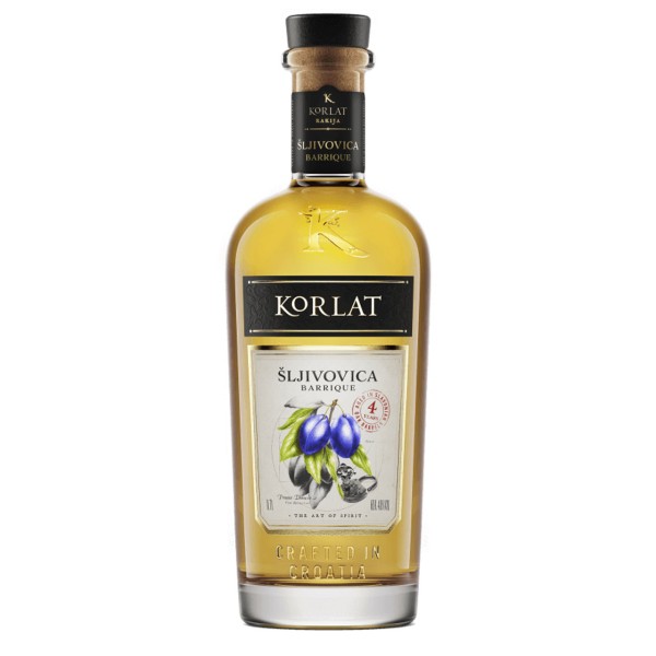 Korlat Sljivovica Barrique - Badel Pflaumenbrand 40% vol (0,7 l)