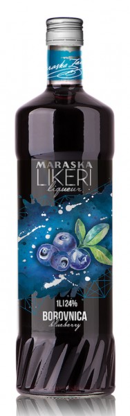 Borovnica - Maraska Heidelbeeren-Likör 24% vol (1 l)