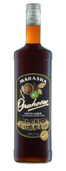 Neues Design - Vorderseite der 1-Liter Flasche des Orahovac von Maraska