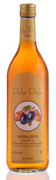 Pola Pola - Budimir - Likör aus Pflaumenbrand und Birnenlikör 25% vol (1 l)