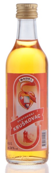 Kruskovac Svatovski - Badel Birnenlikör 24% vol - Miniatur (0,1 l)