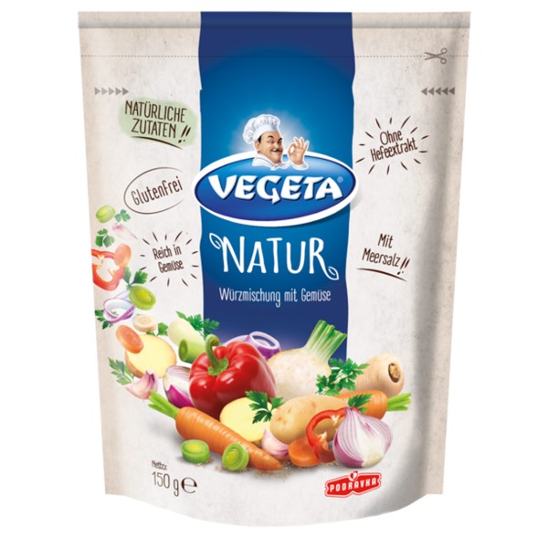Vegeta Natur - Würzmischung mit Gemüse - Podravka (150 g)